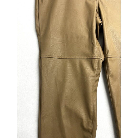 Good American Better Than Leather Good Boy Pants Size 16 Warm Caramel - Picture 7 of 13